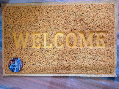 PMRSENTERPRISE Brown PVC Carpet(40 cm,  X 60 cm, Rectangle)
