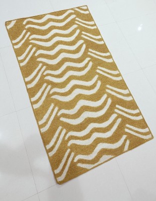 ShardaCrapets Yellow, Beige Bamboo, Silk Dhurrie(3 ft,  X 5 ft, Rectangle)