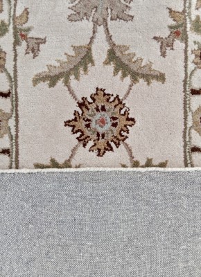 RUG PALACE Beige Wool, Cotton Runner(2 ft,  X 6 ft, Rectangle)