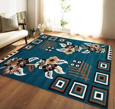 IP FASHION 180 cm  X 243 cm Polyester Carpet(Rectangle, Blue)