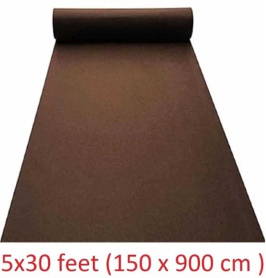 Samjeeda Handloom carpets Brown Acrylic Carpet(150 cm,  X 900 cm, Rectangle)