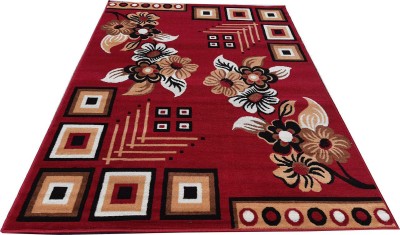 ROYAL Red Polypropylene Carpet(200 cm,  X 150 cm, Rectangle)