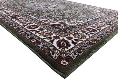Acarpet Green Silk Carpet(2 ft,  X 6 ft, Rectangle)