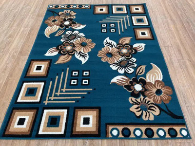 ato Light Blue Acrylic Carpet(120 cm,  X 150 cm, Rectangle)
