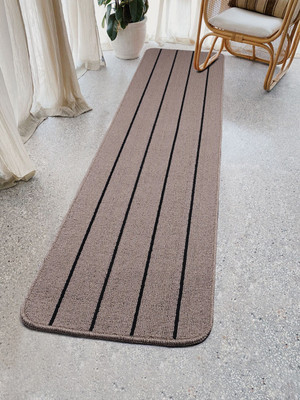 Saral Home Beige Polyester Runner(43 cm,  X 180 cm, Rectangle)