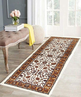 HR CARPET White Silk Carpet(2 ft.,  X 6 ft., Rectangle)