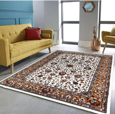 RA handloom carpet for Multicolor Silk Carpet(5 ft,  X 7 ft, Rectangle)