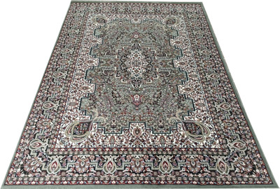 Shag Weaving Light Green Viscose Runner(2 ft,  X 6 ft, Rectangle)