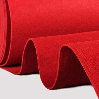 KAALENRIDE 5 cm  X 8 cm Acrylic Carpet(Rectangle, Red)