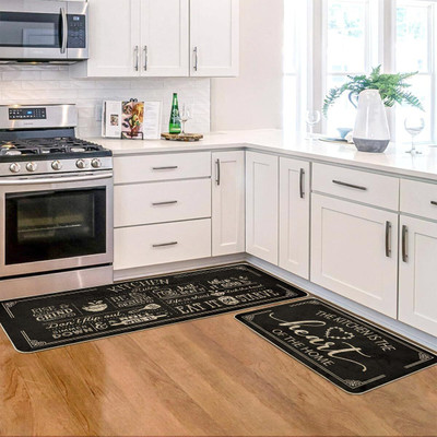 AAZEEM Black Velvet Area Rug(17 cm,  X 47 cm, Rectangle)