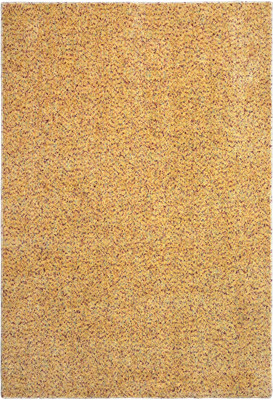 Saral Home Gold Polyester Carpet(120 cm,  X 180 cm, Rectangle)