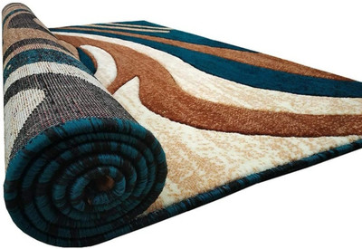 R CARPETS Multicolor Silk Carpet(5 ft,  X 7 ft, Rectangle)