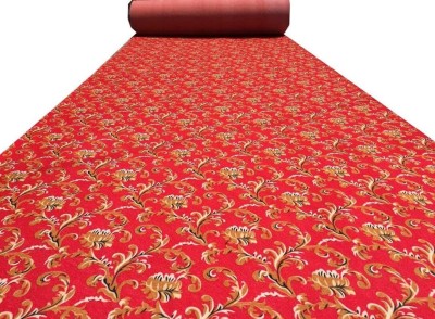 anaqmcarpet Red Acrylic Carpet(150 cm,  X 300 cm, Rectangle)