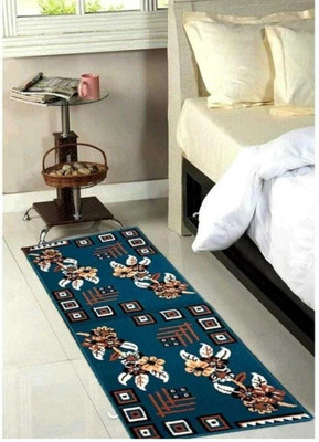 Acarpet Blue Polypropylene Carpet(2 cm,  X 5 cm, Rectangle)