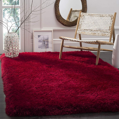 HR CARPET Maroon Polyester Carpet(3 ft.,  X 5 ft., Rectangle)