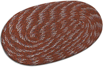 VSTUCART Cotton Door Mat(Brown, Free)