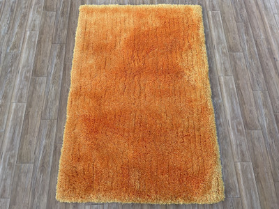 HR CARPET Yellow Polyester Carpet(60 cm,  X 120 cm, Rectangle)