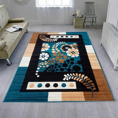Acarpet Multicolor Acrylic Carpet(6 ft,  X 8 ft, Rectangle)