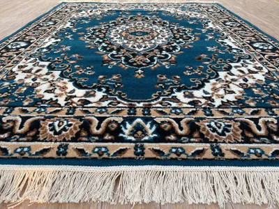 ato Light Blue Acrylic Carpet(120 cm,  X 150 cm, Rectangle)
