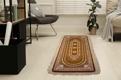 HEAVEN CARPET Gold Acrylic Runner(60 cm,  X 180 cm, Rectangle)