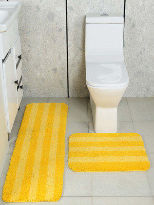 Saral Home Yellow Polyester Runner(40 cm,  X 100 cm, Rectangle)