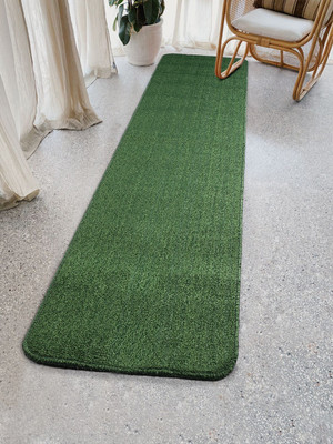 Saral Home Green Polyester Runner(43 cm,  X 180 cm, Rectangle)