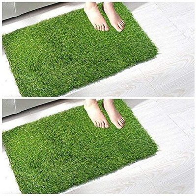 FAIZCAEPET Green PVC Carpet(40 cm,  X 60 cm, Rectangle)