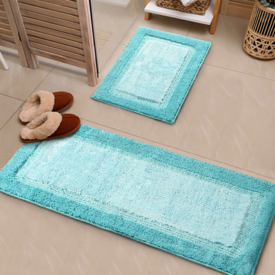 Saral Home Green Polyester Runner(40 cm,  X 110 cm, Rectangle)