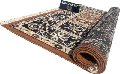 Shag Weaving 5 ft  X 7 ft Silk Carpet(Rectangle, Beige)