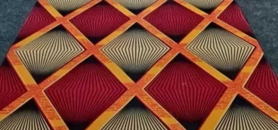 Samjeeda Handloom carpets Red Synthetic Carpet(150 cm,  X 600 cm, Rectangle)