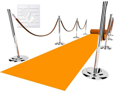 SHCARPET Orange Nylon Carpet(152.4 cm,  X 1066.8 cm, Rectangle)
