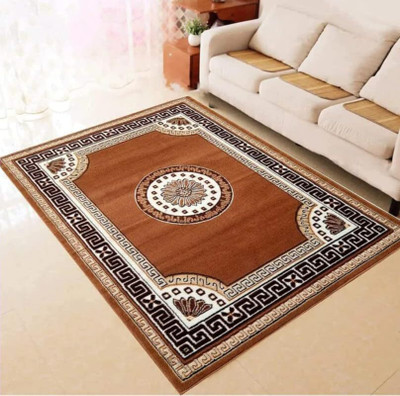 TCarpet 210 cm  X 150 cm Acrylic Carpet(Rectangle, Brown)