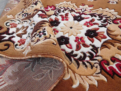 AyanCarpets Gold Polypropylene Carpet(5 ft,  X 7 ft, Rectangle)