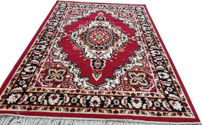 R CARPETS Multicolor Acrylic Carpet(5 ft,  X 7 ft, Rectangle)