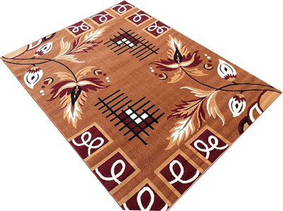 HASSANCARPETS 5 cm  X 7 cm Acrylic Carpet(Rectangle, Multicolor)