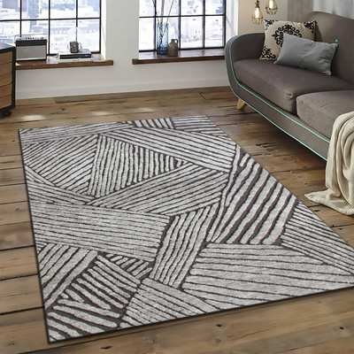 Multitex Grey Polyester Carpet(150 cm,  X 60 cm, Rectangle)