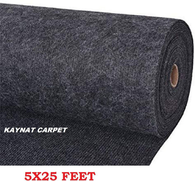 KAYNAT CARPET Black, Grey Nylon Carpet(150 cm,  X 750 cm, Rectangle)