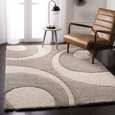 Taukir carpets Beige Polyester Carpet(3 ft,  X 5 ft, Rectangle)