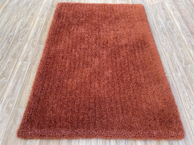 Shag Weaving Carpet Orange Polyester Carpet(90 cm,  X 150 cm, Rectangle)