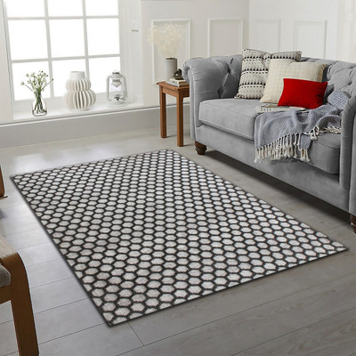 Multitex White Polyester Carpet(150 cm,  X 60 cm, Rectangle)