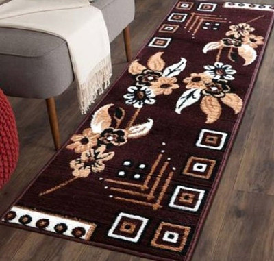 Qplus Brown Polypropylene Runner(2 ft,  X 5 ft, Rectangle)
