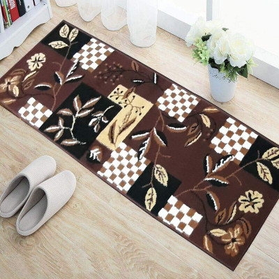 SM Handloom CARPET Brown Silk Runner(2 ft,  X 5 ft, Rectangle)