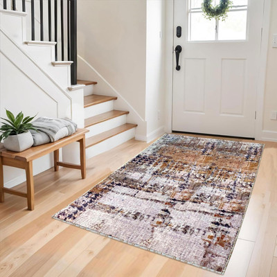 Acarpet Multicolor Polyester Carpet(90 cm,  X 150 cm, Rectangle)