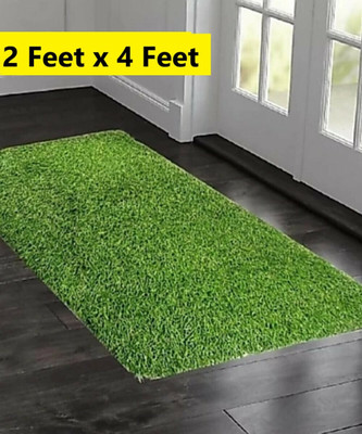 CHETANYA LOOMTEX Green Polypropylene Carpet(2 ft,  X 4 ft, Rectangle)