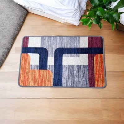 Mart Eighty8 Multicolor Velvet Area Rug(50 cm,  X 80 cm, Rectangle)