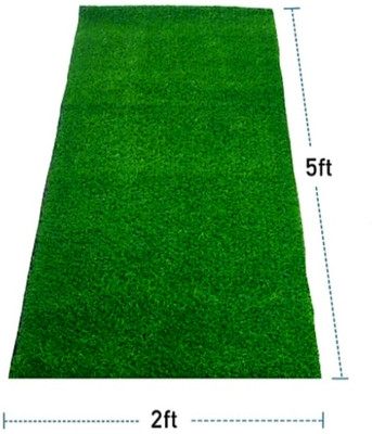 COMFY HOME Green Polypropylene Carpet(2 ft,  X 5 ft, Rectangle)