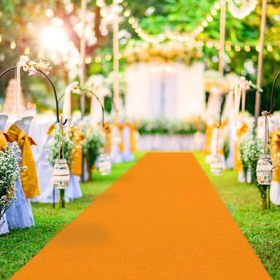 SHCARPET Orange Nylon Carpet(152.4 cm,  X 304.8 cm, Rectangle)