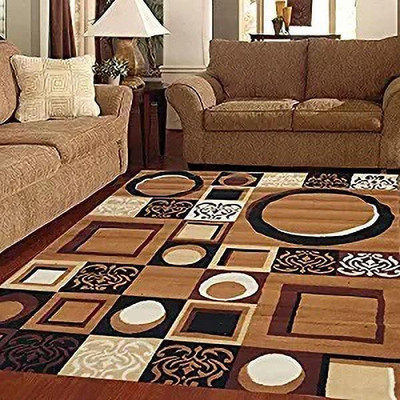 Acarpet Gold Acrylic Carpet(6 cm,  X 8 cm, Rectangle)
