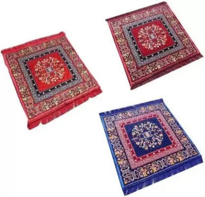 GoodRisk Red Velvet Carpet(2 ft,  X 2 ft, Square)