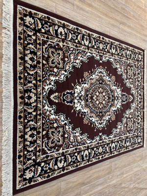 TAHNOORCARPET 150 cm  X 210 cm Acrylic Carpet(Rectangle, Brown)